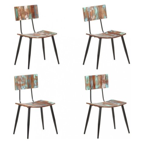 Jídelní židle 4 ks recyklované dřevo Dekorhome vidaXL