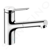 Hansgrohe 74800000 - Dřezová baterie 150, s výsuvnou sprškou, chrom