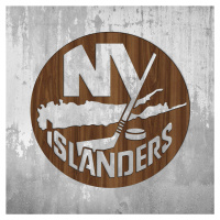 Dřevěné logo hokeje - New York Islanders