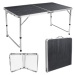 TZB Campingový rozkládací stůl TRIP 120x60 cm s židlemi černý