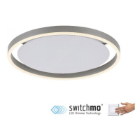 RITUS LED stropní svítidlo, hliník, kruhové, pr.40cm, stmívatelné, Switchmo, teplá bílá krokově