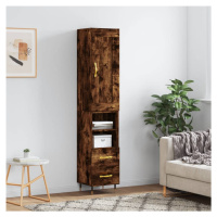 vidaXL Skříň highboard kouřový dub 34,5 x 34 x 180 cm kompozitní dřevo