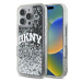 Pouzdro Pro Iphone 16 Pro 6.3 Dkny Liquid Glitter Arch Logo Černé Case Zadní Kryt