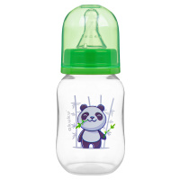 Láhev s obrázkem Akuku 125 ml panda zelená