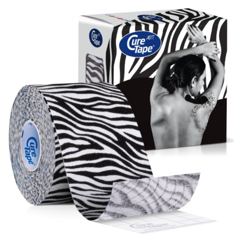 CureTape Art 5 cm x 5 m kineziologický tejp Zebra