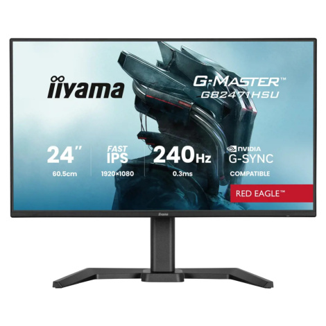 iiyama G-Master/GB2471HSU-B1/23,8"/IPS/FHD/240Hz/0,3ms/Černá/3R