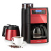 Klarstein Aromatica II Duo, kávovar, integrovaný mlýnek, 1,25 l, červený