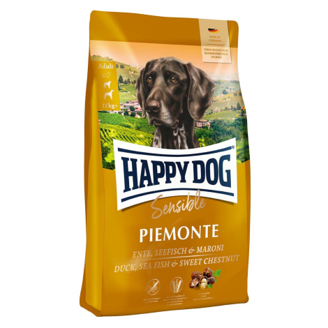 Happy Dog Piemonte s kachním masem a mořskými rybami 4 kg