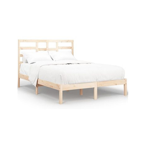 Rám postele masivní dřevo 120 × 200 cm, 3105790 SHUMEE
