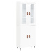 vidaXL Skříň highboard bílá 69,5 x 34 x 180 cm kompozitní dřevo