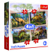 Trefl Puzzle Zajímaví dinosauři 4v1 - Trefl