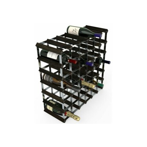 RTA Stojan na víno na 42 lahví černý jasan - pozinkovaná ocel