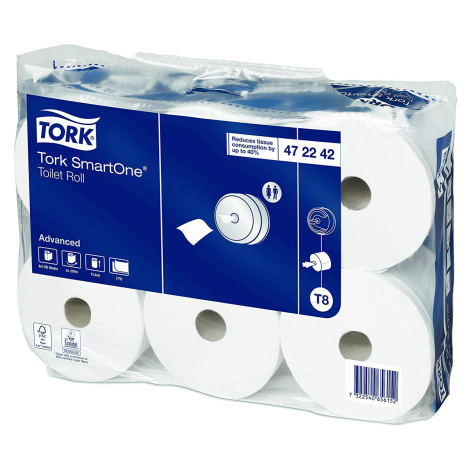 TORK SmartOne Toaletní papír, 2-vr., rec. (bal.6ks) T8 341.472242