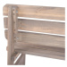 Rojaplast VIKING 54623 Zahradní dřevěná masivní lavice šedá - 150 cm
