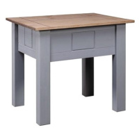 Noční stolek šedý 50,5 x 50,5 x 52,5 cm borovice řada Panama