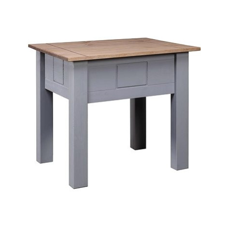 Noční stolek šedý 50,5 x 50,5 x 52,5 cm borovice řada Panama SHUMEE