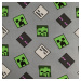 Jerry Fabrics Bavlněné povlečení se svítícím efektem 140x200 + 70x90 cm - Minecraft "Hostile Mob
