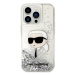 Karl Lagerfeld KLHCP14LLNKHCH hard silikonové pouzdro iPhone 14 PRO 6.1" silver Glitter Karl Hea