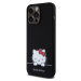 Hello Kitty Liquid Silicone Daydreaming Logo Kryt iPhone 15 Pro Max černý