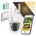 Solární Wifi Kamera 4MPX Smart Venkovní Otočná Ip Bezdrátový Alarm