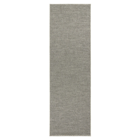 BT Carpet - Hanse Home koberce Běhoun Nature 104269 Grey/Anthracite – na ven i na doma Rozměry k