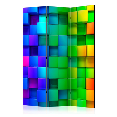 Paraván Colourful Cubes Dekorhome 225x172 cm (5-dílný) Artgeist