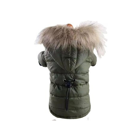 Surtep Zimní bunda s kapucí pro psa - Zelená Vel. L