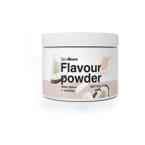 GymBeam Flavour powder, bílá čokoláda kokos
