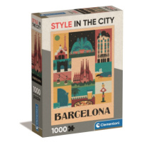 Clementoni - Puzzle 1000 Style in the city Barcelona Compact box