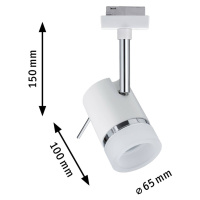 Paulmann Paulmann URail Pipe bodové světlo, bílá/chrom