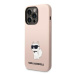 Karl Lagerfeld KLHCP14LSNCHBCP hard silikonové pouzdro iPhone 14 PRO 6.1" pink Silicone Choupett