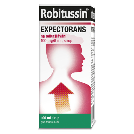 Robitussin Expectorans 100mg/5ml, sirup na odkašlávání 100 ml