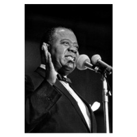 Fotografie American Trumpet Player and Singer Louis Armstrong on Stage in Paris June 5, 1965, 26