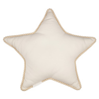 Cotton & Sweets Boho polštář hvězda s bublinkami vanilka 50 cm