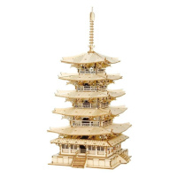 Puzzle 3D Pětipatrová pagoda/275 dílků,