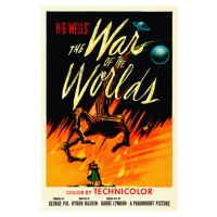 Ilustrace The War of the Worlds, H.G. Wells, 26.7 × 40 cm