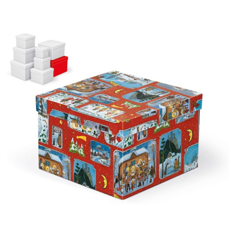 krabice dárková vánoční C-V005-HL 22x22x15cm 5370777 - MFP Paper s.r.o.