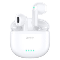 Joyroom JR-TL11 TWS ENC voděodolná IPX4 bezdrátová sluchátka do uší s Bluetooth 5.3 Bílá