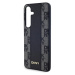 DKNY PU Leather Checkered Pattern Magsafe kryt Samsung Galaxy S24 černý