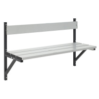 Sypro Nástěnná lavice, hliníkové lišty, délka 1015 mm, antracitově šedá