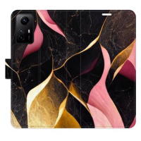 iSaprio flip pouzdro Gold Pink Marble 02 pro Xiaomi Redmi Note 12S