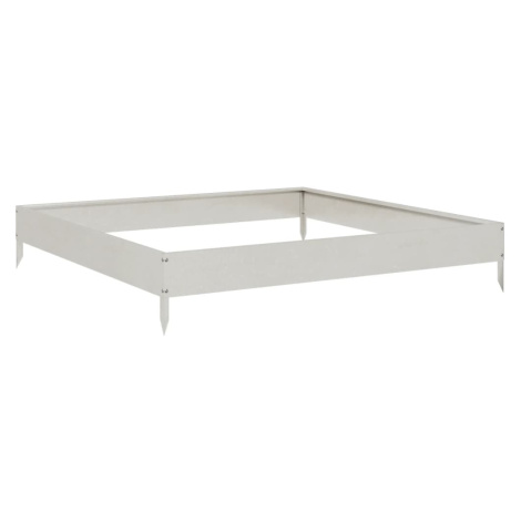 vidaXL Zahradní vyvýšený záhon 100 x 100 x 18,5 cm nerezová ocel