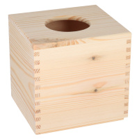 Dřevěná krabička na kapesníky čtvercová