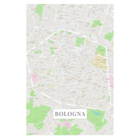 Mapa Bologna color, (26.7 x 40 cm)
