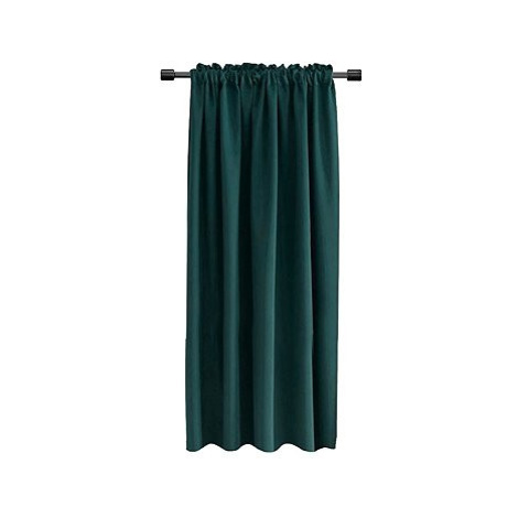 Mybesthome Cairo Blackout Zatemňovací závěs s řasící páskou, 135 × 160 cm, petrolejový, 1 ks
