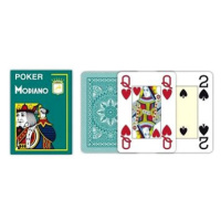 Modiano Texas Poker Size - 4 Jumbo Index - Profi plastové karty - tmavě zelená