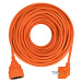 SOLIGHT PS16O prodlužovací kabel - spojka, 1 zásuvka, 10m, 3 x 1mm2, oranžová
