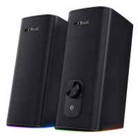 TRUST reproduktory GXT 612 CETIC RGB-Illuminated 2.0 Speaker Set, Bluetooth, černá