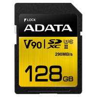ADATA SDXC Premier One 128GB 290/260MB/s UHS-II U3 - ASDX128GUII3CL10-C
