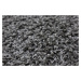 Vopi koberce Kusový koberec Color Shaggy šedý kruh - 160x160 (průměr) kruh cm